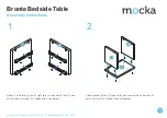 Предварительный просмотр 2 страницы Mocka Bronte Bedside Table Assembly Instructions Manual