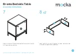 Предварительный просмотр 5 страницы Mocka Bronte Bedside Table Assembly Instructions Manual