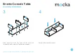 Предварительный просмотр 3 страницы Mocka Bronte Console Table Assembly Instructions Manual