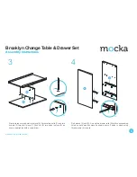 Preview for 3 page of Mocka Brooklyn Change Table and Drawer Set Assembly Instructions Manual