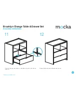 Preview for 7 page of Mocka Brooklyn Change Table and Drawer Set Assembly Instructions Manual