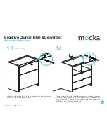 Preview for 8 page of Mocka Brooklyn Change Table and Drawer Set Assembly Instructions Manual