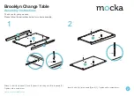 Предварительный просмотр 2 страницы Mocka Brooklyn Change Table Assembly Instructions Manual