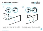 Предварительный просмотр 2 страницы Mocka Brooklyn Midi Drawers Assembly Instructions Manual