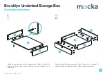 Предварительный просмотр 2 страницы Mocka Brooklyn Underbed Storage Box Assembly Instructions