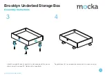 Предварительный просмотр 3 страницы Mocka Brooklyn Underbed Storage Box Assembly Instructions