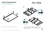 Предварительный просмотр 2 страницы Mocka Charli Three Drawer Assembly Instructions Manual