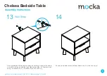 Предварительный просмотр 8 страницы Mocka Chelsea Bedside Table Assembly Instructions Manual