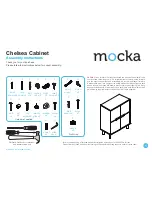 Предварительный просмотр 1 страницы Mocka Chelsea Cabinet Assembly Instructions Manual