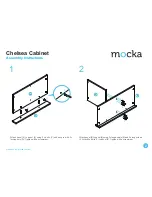 Предварительный просмотр 2 страницы Mocka Chelsea Cabinet Assembly Instructions Manual