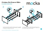 Preview for 3 page of Mocka Chelsea Six Drawer-Wide Assembly Instructions Manual