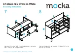 Preview for 5 page of Mocka Chelsea Six Drawer-Wide Assembly Instructions Manual