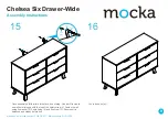 Preview for 9 page of Mocka Chelsea Six Drawer-Wide Assembly Instructions Manual