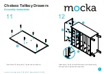 Предварительный просмотр 7 страницы Mocka Chelsea Tallboy Drawers Assembly Instructions Manual