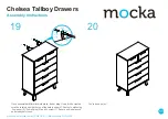 Предварительный просмотр 11 страницы Mocka Chelsea Tallboy Drawers Assembly Instructions Manual