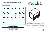 Предварительный просмотр 1 страницы Mocka Claremont Bedside Table Assembly Instructions Manual