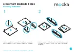 Предварительный просмотр 3 страницы Mocka Claremont Bedside Table Assembly Instructions Manual