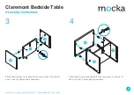 Предварительный просмотр 4 страницы Mocka Claremont Bedside Table Assembly Instructions Manual