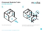 Предварительный просмотр 5 страницы Mocka Claremont Bedside Table Assembly Instructions Manual