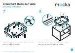 Предварительный просмотр 6 страницы Mocka Claremont Bedside Table Assembly Instructions Manual