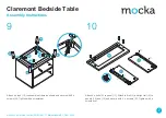 Предварительный просмотр 7 страницы Mocka Claremont Bedside Table Assembly Instructions Manual