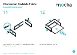 Предварительный просмотр 8 страницы Mocka Claremont Bedside Table Assembly Instructions Manual