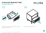 Предварительный просмотр 9 страницы Mocka Claremont Bedside Table Assembly Instructions Manual