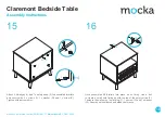 Предварительный просмотр 10 страницы Mocka Claremont Bedside Table Assembly Instructions Manual