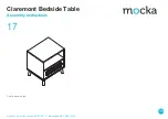 Предварительный просмотр 11 страницы Mocka Claremont Bedside Table Assembly Instructions Manual