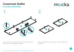 Предварительный просмотр 3 страницы Mocka Claremont Buffet Assembly Instructions Manual