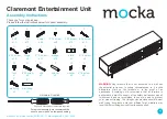 Предварительный просмотр 1 страницы Mocka Claremont Entertainment Unit Assembly Instructions Manual