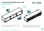 Предварительный просмотр 9 страницы Mocka Claremont Entertainment Unit Assembly Instructions Manual