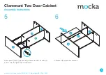 Предварительный просмотр 5 страницы Mocka Claremont Two Door Cabinet Assembly Instructions Manual