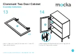 Предварительный просмотр 9 страницы Mocka Claremont Two Door Cabinet Assembly Instructions Manual