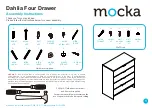 Mocka Dahlia Four Drawer Assembly Instructions Manual предпросмотр