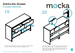 Preview for 11 page of Mocka Dahlia Six Drawer Assembly Instructions Manual