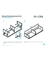 Предварительный просмотр 2 страницы Mocka Daisy Entertainment Unit Assembly Instructions Manual