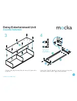 Предварительный просмотр 3 страницы Mocka Daisy Entertainment Unit Assembly Instructions Manual