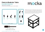 Mocka Dakota Bedside Table Assembly Instructions preview