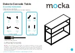 Mocka Dakota Console Table Assembly Instructions предпросмотр