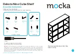 Mocka Dakota Nine Cube Shelf Assembly Instructions Manual предпросмотр