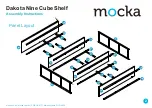 Предварительный просмотр 2 страницы Mocka Dakota Nine Cube Shelf Assembly Instructions Manual