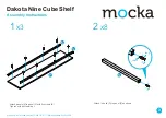 Предварительный просмотр 3 страницы Mocka Dakota Nine Cube Shelf Assembly Instructions Manual