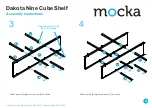 Предварительный просмотр 4 страницы Mocka Dakota Nine Cube Shelf Assembly Instructions Manual