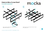 Предварительный просмотр 5 страницы Mocka Dakota Nine Cube Shelf Assembly Instructions Manual