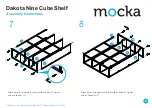 Предварительный просмотр 6 страницы Mocka Dakota Nine Cube Shelf Assembly Instructions Manual