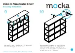 Предварительный просмотр 7 страницы Mocka Dakota Nine Cube Shelf Assembly Instructions Manual