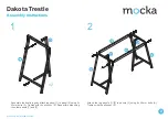 Предварительный просмотр 2 страницы Mocka Dakota Trestle Assembly Instructions