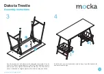 Предварительный просмотр 3 страницы Mocka Dakota Trestle Assembly Instructions