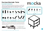 Предварительный просмотр 1 страницы Mocka Denham Bedside Table Assembly Instructions Manual